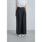 パンツ ストレッチ3タックワイドパンツ レディース