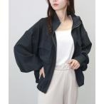 ショッピングVita ブルゾン アウター 杢調ツイルスタンドカラー両ポケブルゾン レディース