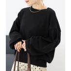 ショッピングVita ニット セーター リブ使いタックスリーブニットプルオーバー レディース