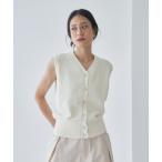 ショッピングカール ニット セーター カールヤーンVネックニットベスト レディース