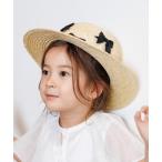 帽子 ハット りぼんいっぱいストローハット キッズ 子供 女の子