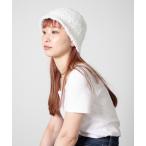 ニット帽 ニットキャップ Fluffy Mix Knit Bucket Hat / ミックスニットバケットハット レディース