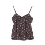 「American Eagle」 花柄キャミソールブラウス X-SMALL ネイビー レディース
