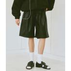 「soerte」 ハーフパンツ 3 ブラック メンズ