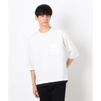 tシャツ 七分袖 フェイクレイヤード クルーネックTシャツ メンズ