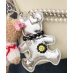  жемчуг очарование имеется искусственная кожа Bear брелок для ключа 