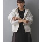 パーカー パイピングフルZIPパーカー/ダンボールポンチ レディース