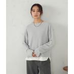 tシャツ 「セットアイテム」ボトルネックカットソー+タンクトップ レディース