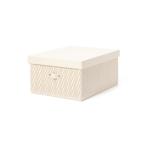収納 ウェーブ ボックス L アイボリー
