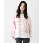 tシャツ MON JOURNALボーダーボートネックプルオーバー レディース