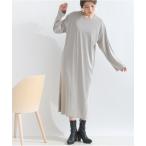 ワンピース 配色ストライプナローワンピース/