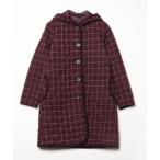 ショッピングラベンハム 「LAVENHAM」 チェック柄コート 36 レッド レディース