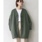 [notch.] no color пальто M зеленый женский 