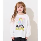tシャツ ガールイラスト長袖Tシャツ キッズ 子供服 女の子