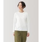 tシャツ 婦人 天竺編みクルーネック長袖Tシャツ レディース