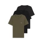 インナーシャツ 肌着 アンダーウエアTシャツ3枚セット コットン ロゴエンブロイダリー メンズ