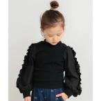 tシャツ 袖フリル長袖Tシャツ キッズ 子供服 女の子
