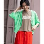 カーディガン シアーニットドルマンスリーブカーディガン レディース