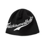 ニット帽 ニットキャップ Script-Logo No Cuff Beanie メンズ レディース