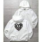パーカー embroidery print zip hoodie / 刺繍 プリント ジップ パーカー メンズ レディース