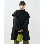 [FREAK'S STORE] пальто с отложным воротником свободный черный женский 