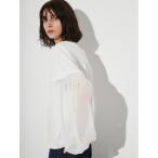 ショッピングシフォン tシャツ シフォンスリーブトップス レディース