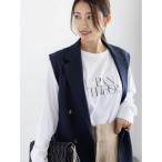 tシャツ グリッターデザインロゴプリントロンT レディース