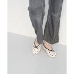 バレエシューズ パンプス ドット柄 フラットバレエシューズ