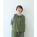 ベスト ジレ ダンプグランジウォッシュ リボンベスト レディース