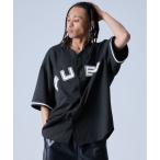 FUBU フブ ブランド ロゴ ワッペン 刺繍 アメカジ 半袖 ユニフォーム風 ベースボールシャツ メンズ レディース