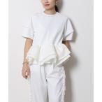 tシャツ フリルヘムAラインプルオーバー レディース