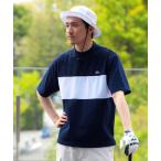 tシャツ 「MEN」「別注」LACOSTE / 鹿の子 パネル モックネックシャツ メンズ