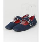 バレエシューズ パンプス デニムバレリーナシューズ