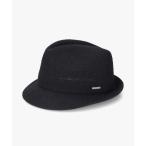 帽子 ハット OVERRIDE LINEN KNIT FEDORA / オーバーライド メンズ