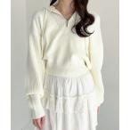 ニット セーター ニットZIPフーディ　322184 レディース