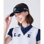 ショッピングサンバイザー サンバイザー 「LADIES」エンブレム風刺繍サンバイザー レディース