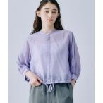ブラウス シャツ LE GLAZIK | シアーバンドカラーブラウス WOMEN レディース