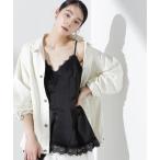 キャミソール アシンメトリーレースミニワンピース