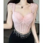  топ cup имеется chu-ru лента гонки корсет Cami 