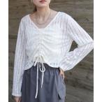 tシャツ フロントシャーリングトップスインナーSET レディース