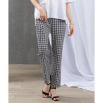 パンツ ギンガムチェック柄パンツ レディース