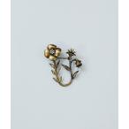 ブローチ U字お花ブローチ レディース