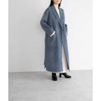 「yuw」 チェスターコート FREE ブルー レディース