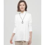 ショッピングサンヨー tシャツ 「ウォッシャブル」ベア天竺ハイネックカットソー レディース