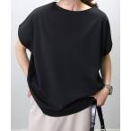 tシャツ ポンチボートネックコクーンプルオーバー レディース