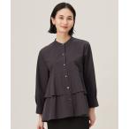 ショッピングティアード ブラウス シャツ コットンティアード ブラウス レディース