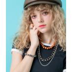 ネックレス an meets zakka アンティーク加工カッティングビッグ喜平チェーンネックレス(50cm) / メンズ レディース ユニセックス