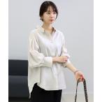 ブラウス シャツ エステルローンタックスリーブシャツ レディース