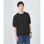 tシャツ ペーパー ハーフミラノ ニット クルーネック 半袖Tシャツ メンズ