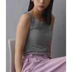 ショッピングタンクトップ レディース タンクトップ ノースリーブ 2WAYレースタンクトップ レディース
